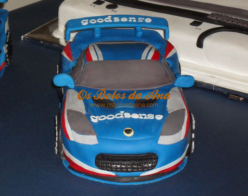 Bolo Decorado 3D Carro Lotus Evora - Carros da Equipa GoodSense Racing
