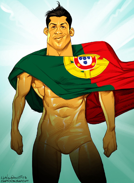 Cartoons - Cristiano Ronaldo - O novo herói de Portugal