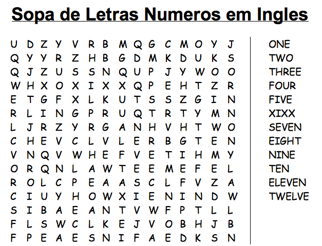 Numeros+En+Letras+En+Ingles ... jogos online jogos online para crianças numeros em ingles numeros