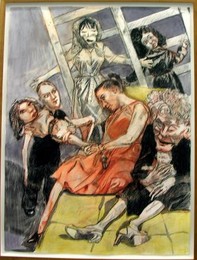 Human Cargo, pormenor de tríptico de Paula Rego