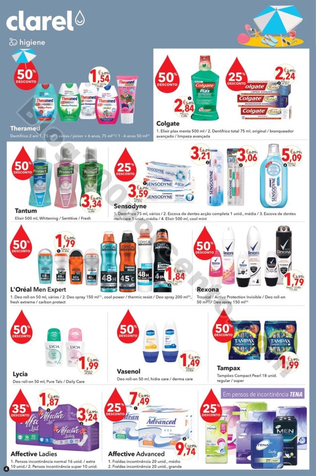 antevisão folheto promoções Clarel 2a15ago