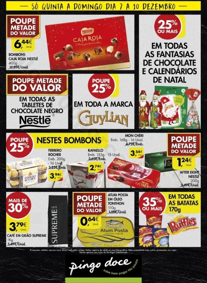 Antevisão folheto Só Hoje Pingo Doce 7a10dez Antevisão folheto Só Hoje Pingo Doce 7a10dez