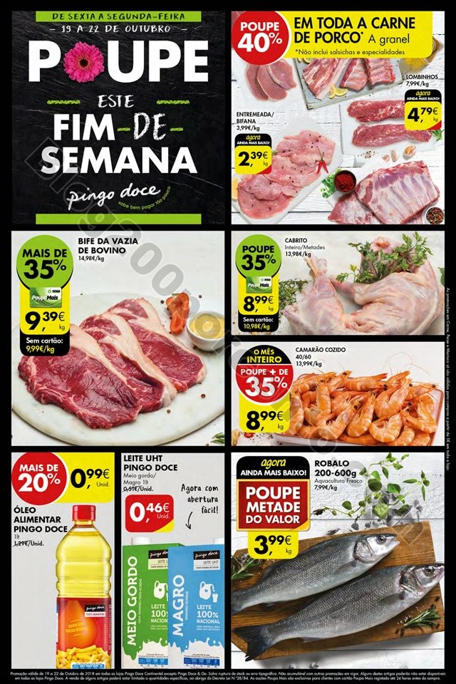 Antevisão Pingo Doce Fim Semana 19a22out