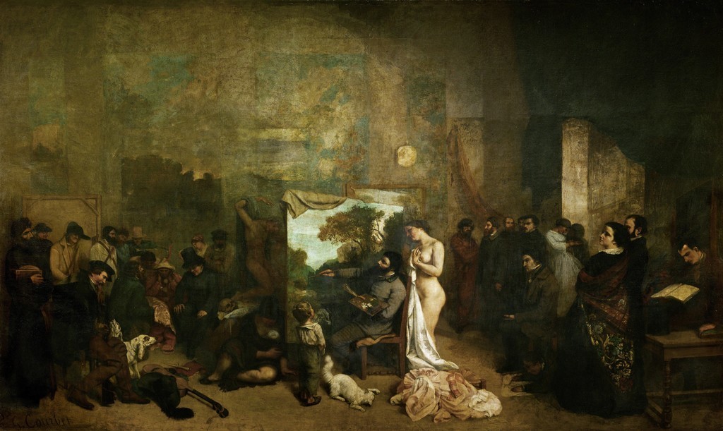 Gustave-Courbet-The-Artists-Studio-1855-Musée-dOr
