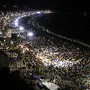 JMJ - Praia de Copacabana - Imagem aérea de mostr