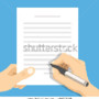 stock-vector-hands-holding-sheet-of-paper-with-tex