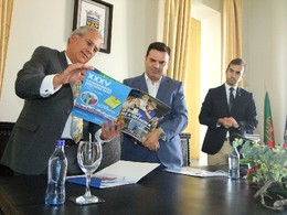 Governador do Distrito Rotário na recepção n