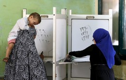 Voto eleitoral em Giza, Egito