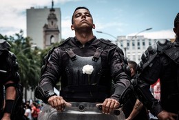 Polícia contra a austeridade, Rio Janeiro
