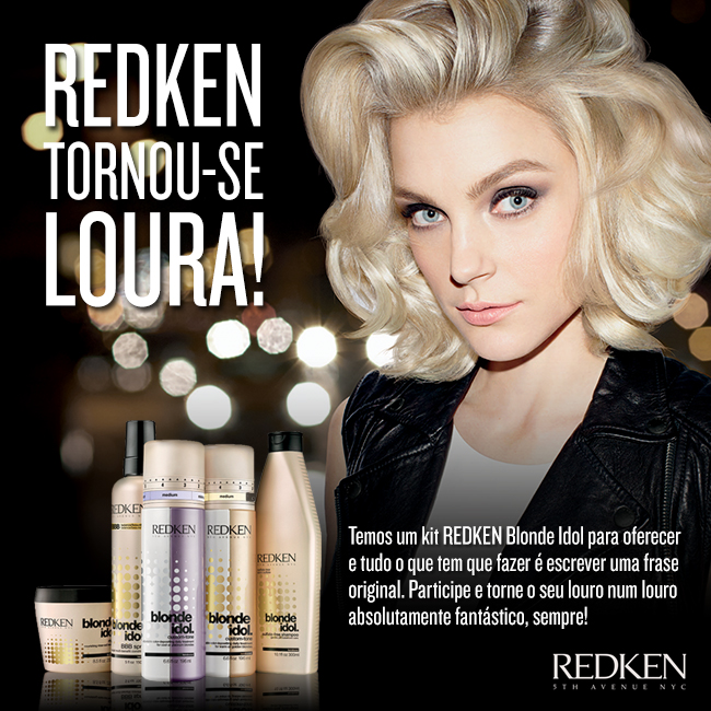 A Redken está a oferecer um kit de produtos Blonde Idol - My